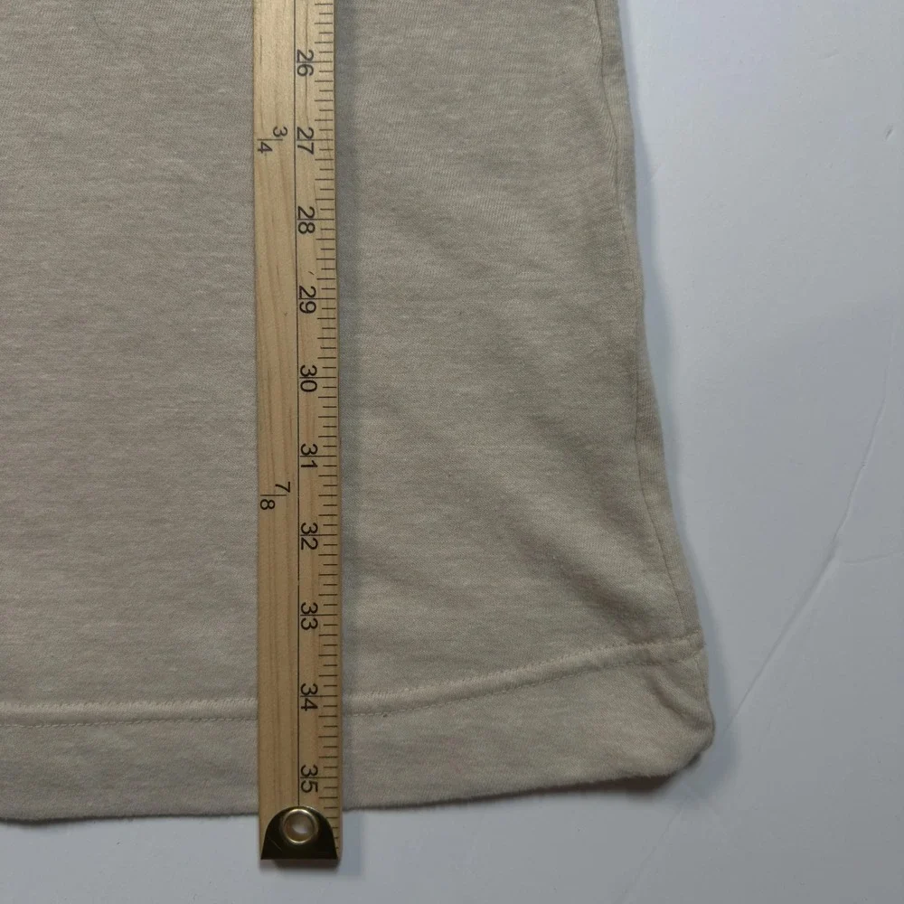 Nike‎ Dress Womens Small Beige Sleeveless Sweatshirt Kangaroo Pocket Just Do It - Picture 5 of 6